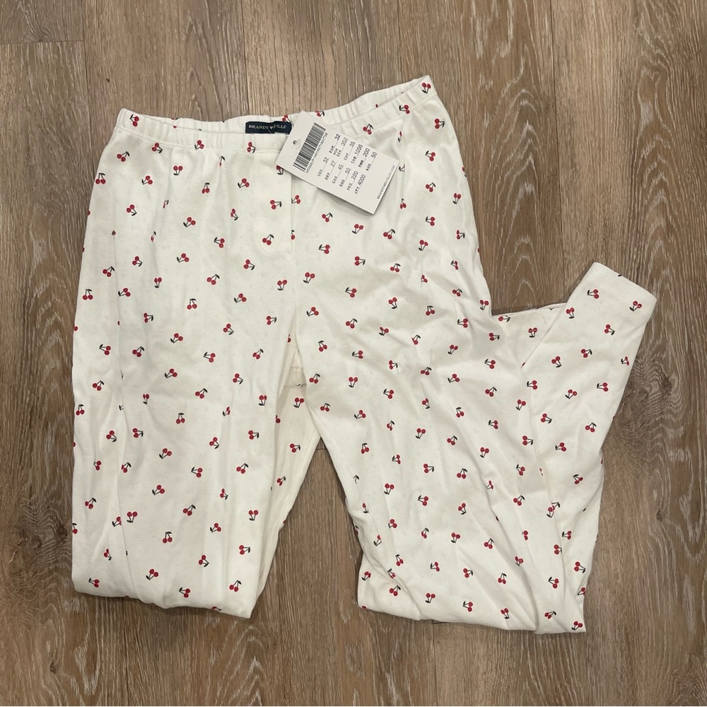 NWT Brandy Melville cherry print comfy pants sweatpants